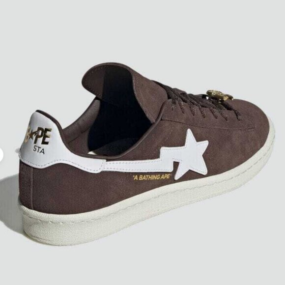 adidas Originals Campus 80s A Bathing Ape BAPE Men Us 8.5 US Brown White 42 EUR main image 4